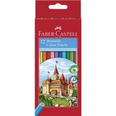 Faber Castell Creioane colorate CASTLE hexagonale 12 bucati
